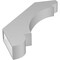 Ekena Millwork 3 1/2-in. W x 26-in. D x 34-in. H Olympic Architectural Grade PVC Knee Brace BRCP035X26X34OLY - alternate 5